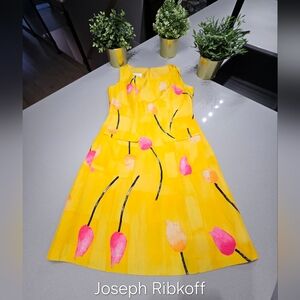 JOSEPH RIBKOFF Vibrante Robe Longueur Midi Doublée